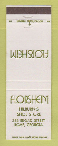 Matchbook Cover - Florsheim Shoes Hilburn's Rome GA