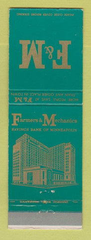 Matchbook Cover - Farmers and Merchants Savings Bank Minneapolis MN