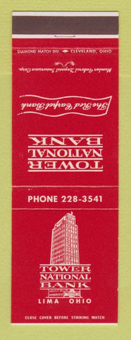 Matchbook Cover - Tower National Bank Lima OH
