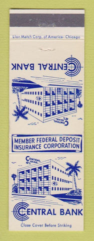 Matchbook Cover - Central Bank FL? Florida?
