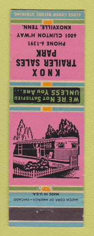Matchbook Cover - Knox Trailer Sales Park Knoxville TN