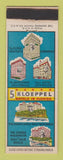 Matchbook Cover - Kloeppel Hotels Jacksonville West Palm Beach FL