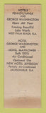 Matchbook Cover - Kloeppel Hotels Jacksonville West Palm Beach FL