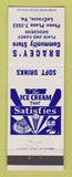 Matchbook Cover - Bracey's Community Store Grocery LaCrosse VA Ice Cream