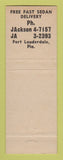 Matchbook Cover - Cellar Key Liquor Fort Lauderdale FL
