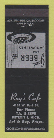 Matchbook Cover - Ray's Cafe Detroit MI