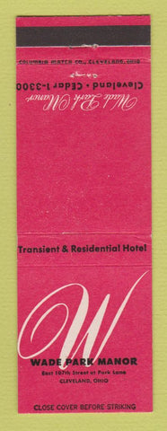 Matchbook Cover - Wade Park Manor Cleveland OH