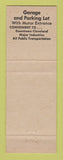 Matchbook Cover - Wade Park Manor Cleveland OH
