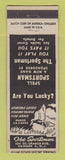 Matchbook Cover - The Sportsman Newark NJ sporting goods fishing tackle guns