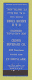 Matchbook Cover - H&H Liquor Fort Smith AR Crown Beverage