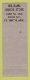 Matchbook Cover - H&H Liquor Fort Smith AR Crown Beverage
