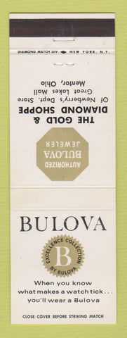 Matchbook Cover - Bulova Watches Gold Diamond Jewelry Mentor OH #2