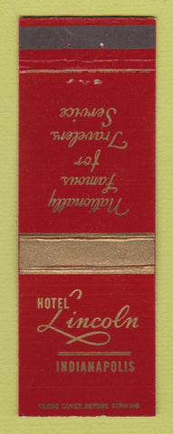 Matchbook Cover - Hotel Lincoln Indianapolis IN WEAR