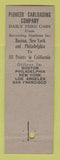 Matchbook Cover - Pioneer Carloading Company WEAR