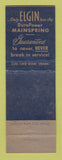 Matchbook Cover - Elgin Watches Webb & Son Jewelry Huntington IN