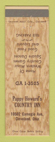 Matchbook Cover - Pappy Howard's Country Inn Cleveland OH
