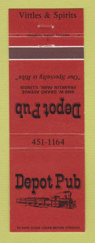Matchbook Cover - Depot Pub Franklin Park IL