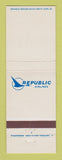 Matchbook Cover - Republic Airlines