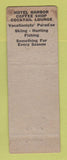 Matchbook Cover - Harbor Hotel Steamboat Springs Colorado WORN