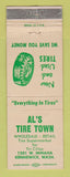 Matchbook Cover - Al's Tire Town Kennewick WA WEAR