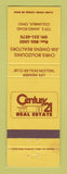 Matchbook Cover - Century 21 Real Estate Chris Bouzounis Columbus OH WEAR