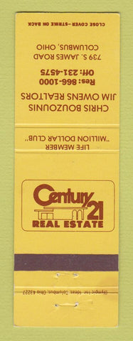 Matchbook Cover - Century 21 Real Estate Chris Bouzounis Columbus OH WEAR