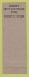 Matchbook Cover - Cherry's Tavern liquor Jacksonville FL