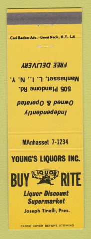 Matchbook Cover - Young's Liquor Store Manhasset LI NY
