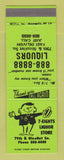 Matchbook Cover - 7 Eights Liquor Store Minneapolis MN