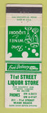 Matchbook Cover - 71St Street Liquor Store Miami Beach FL CREASED
