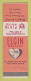 Matchbook Cover - Elgin Watches Daigle's Jewelry Houma LA
