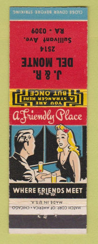 Matchbook Cover - J&R Del Monte Columbus? OH?