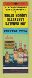 Matchbook Cover - Jim Canali's Lafayette Liquor Store Canandaigua NY