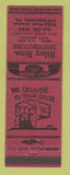 Matchbook Cover - Riley Bros Beer Distributor Pittsburgh PA WORN BACK
