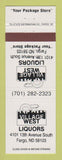 Matchbook Cover - Village West Liquor Store Fargo ND