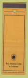 Matchbook Cover - The Homestead Evanston IL