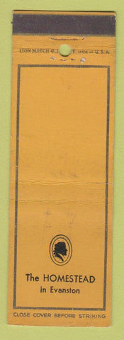 Matchbook Cover - The Homestead Evanston IL