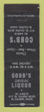 Matchbook Cover - Cobb's Drive In Liquor Store El Cajon CA WORN BACK
