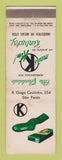Matchbook Cover - R Gago Socks Iim Sao Paulo Brazil WEAR