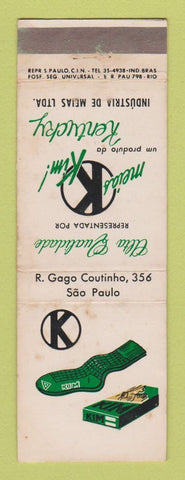 Matchbook Cover - R Gago Socks Iim Sao Paulo Brazil WEAR