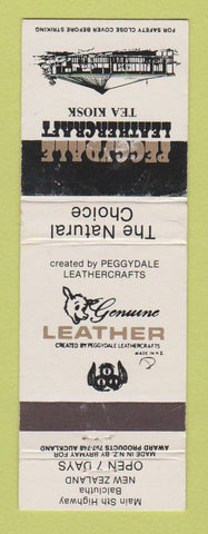 Matchbook Cover - Peggydale Leathercraft Tea Kiosk Balclutha New Zealand