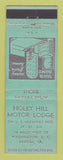 Matchbook Cover - Holly Hill Motor Lodge Fairfax VA