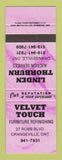 Matchbook Cover - Velvet Touch Furniture Refinishing Orangeville ON