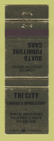 Matchbook Cover - Tri City Canvas Upholstery Palatine IL