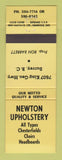 Matchbook Cover - Newton Upholstery Surrey BC YELLOW