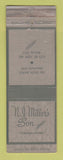 Matchbook Cover - NJ Miller's Son Funeral Home Rochester? NY