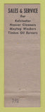 Matchbook Cover - Matthew's Electric Store Middletown NY Kelvinator  YELLOW