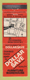 Matchbook Cover - Furniture Warehouse Dollar Save New Zealand WEAR