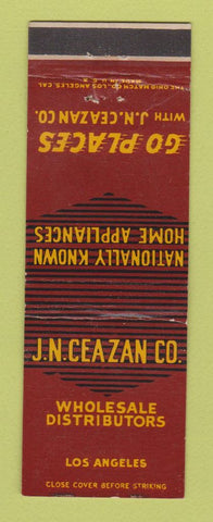 Matchbook Cover - JN Ceazan Appliances Los Angeles CA