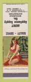 Matchbook Cover - Akrit Appliance Supply Lubbock TX Colorado Springs pinup